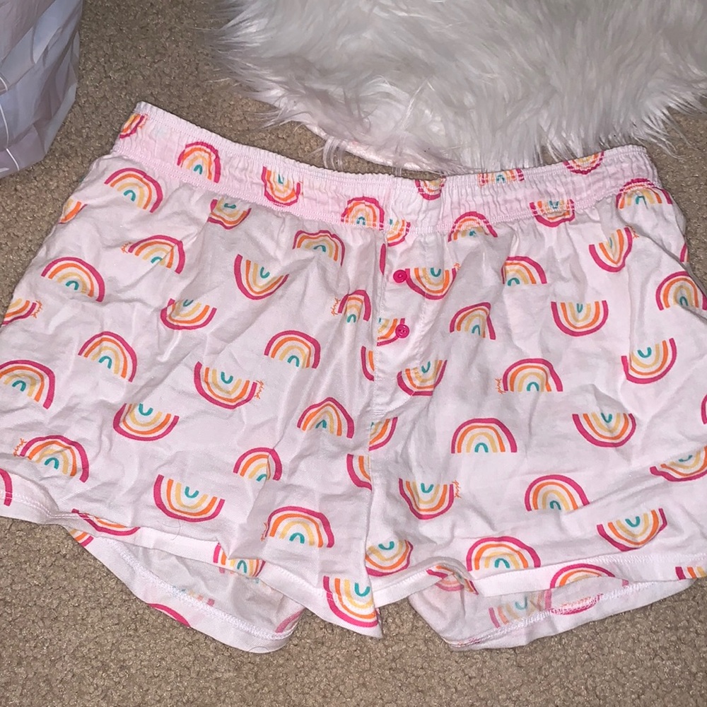 Victoria secret rainbow sleep shorts